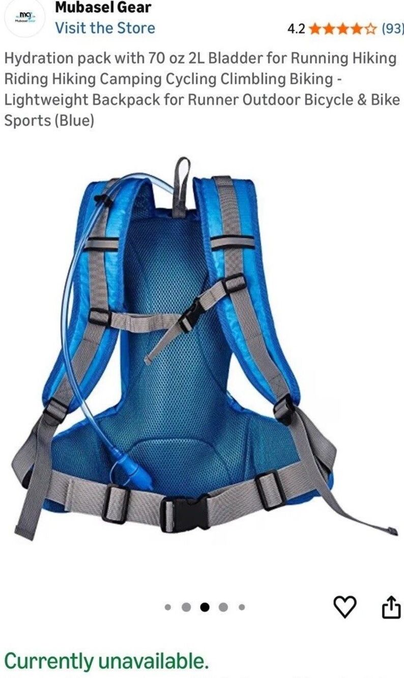 Hydration Pack Backpack - Picture 3 of 6